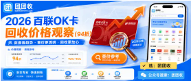【团团收】2026百联OK卡回收价格观察：大面额如何回收更放心