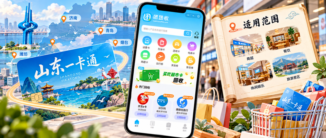 【团团收】山东一卡通回收怎么操作?适用范围、回收渠道与流程指南